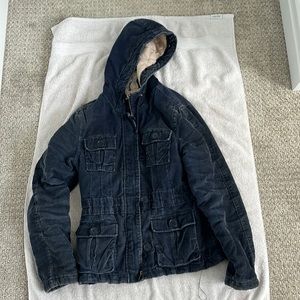 Bongo blue corduroy coat